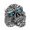 Blue, variant on Exotic Skull Ring: Blue Eyes, Aluminum Alloy, Electroplated, Inlaid Design, High-Quality Fashion Ring for Men