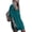 Peacock Blue, variant on Bsubseach Women Swimsuit Cover up Bathing Suit Cover ups Rayon Long Sleeve V Neck Bikini Cover up Beach Dress Online