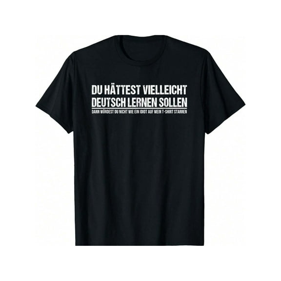 100% Cotton Funny German Speaker Shirt Deutschland Quote Gift T-Shirt