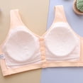 thumbnail image 5 of Lixiuxyad Women's Thin Seamless Vest Soft Support Plus Chest Small Half Fixed Cup Breathable Bra,Bras for Women Beige 100B, 5 of 5