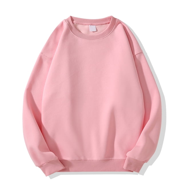 cfhntfmh Chandails en Molleton Surdimensionnés pour Hommes Grande Taille Col Rond Manches Longues Pull Tops Tenues de Mode Automne 2024