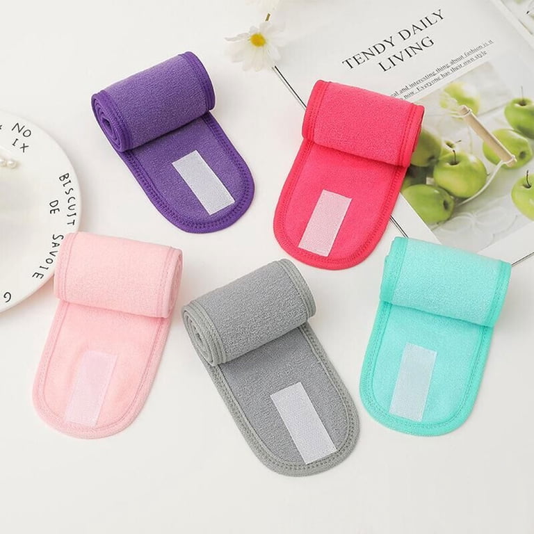 6PCS Spa Headband for Women Ultra Soft Adjustable Makeup 