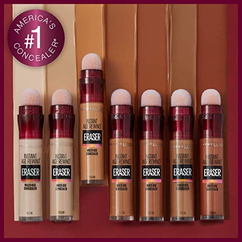 Corrector Instant Age Rewind Eraser Maybelline, Trata Ojeras, Marfil Frío, 0.56ml (1 unidad) (varía empaque)