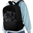 thumbnail image 3 of Uorisanigo Black Pug Dog Kids Children School Backpack Lightweight School Bag for Preschool Elementary Kindergarten Boys and Girls Sports Casual Daypack - 17 Inch, 3 of 6