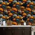 thumbnail image 5 of Peel and Stick Wallpaper Contact Paper Modern Forest Moody Jungle Botanical Bedroom Bathroom Tropical Self Adhesive and Removable 17.7in x 118in, 5 of 8