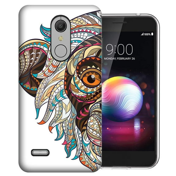 MUNDAZE LG Stylo 5 Mosaic Monkey Face Design Phone Case Cover