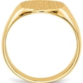 thumbnail image 3 of 14K Yellow Gold 12.5X13.5mm Closed Back Men's Signet Ring (Size 9) Made In United States rs301, 3 of 6