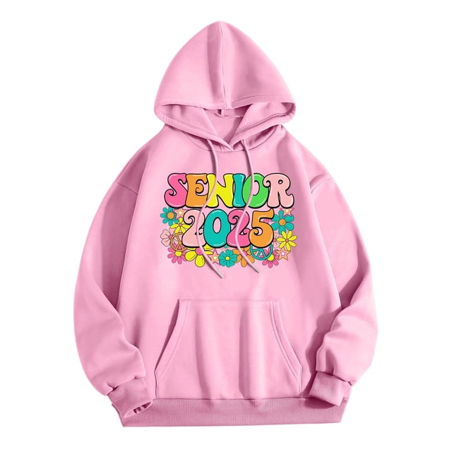 WEAIXIMIUNG Sweatshirts Courts pour Femmes Grande Taille Décontracté Col Rond avec Poche Saison Senior 2025 Hoodie