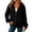 Black #16, variant on Evdexr Zip Up Hoodies for Women Lightweight Long Sleeve Sweatshirt Jacket Comfort Plus Size Loose Fit Hooded Coat with Pockets Yellow S