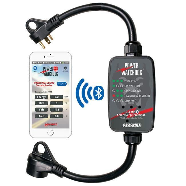 Hughes Autoformers PWD30EPO Power Watchdog Smart Bluetooth Surge