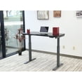 thumbnail image 3 of Motionwise Black Electric Height Adjustable Standing Desk, 24?x48", Height Adjustable 28"-48" with 4 pre-set height adjustments and USB Charge Port, Multiple Colors, 3 of 7