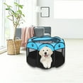 thumbnail image 6 of HHBEAUTY Portable Pet Cat Playpen for Indoor Cats Enclosed, Foldable Small Dog Puppy Playpen Crate Kennel Cage Outdoor with Top Roof, Pop Up Collapsible Kitten Play Pen Tent for Camping RV, 6 of 9