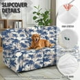 thumbnail image 4 of Xoenoiee Palm Tree Print Recliner Sofa Cover, Stretch Reclining Couch Covers with Pockets, Washable Lazy Boy Recliner Slipcovers, Leakproof Sofa Protector for Kids, Pets, Dog and Cat, 4 of 7