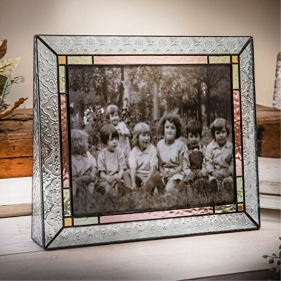 J Devlin Pic 137 81h Colorful Picture Frame 8x10 Horizontal Photo J Devlin Pic 137 81h Colorful Picture Frame 8x10 Horizontal Photo Pale Purple Green Amber Stained Glass Com