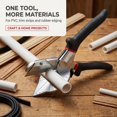 thumbnail image 2 of Adjustable Miter Shears Kit with Spare Thin Blades, 45°-135° PVC Trunking Angle Cutting Hand Tool, 2 of 4