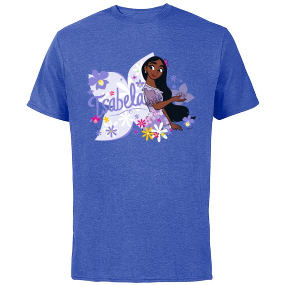 Disney Encanto Isabela Blooms - Short Sleeve Cotton T-Shirt for Adults – Customized-Royal Heather