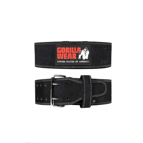 GW 4-inch Leather Lifting Belt - Black