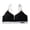 Black, variant on Women Breastfeeding Bra Front Open Contrast Color Push Up 3D Cup Elastic Wireless Seamless Pregnancy Postpartum Bra