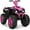 Pink, variant on Infans 12V Kids 4-Wheeler ATV Quad Ride On Car w/ LED Light & Music Navy