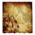 thumbnail image 3 of Ambesonne Vintage Shower Curtain, Retro Flower Chamomile, 69"Wx75"L, Tan Orange, 3 of 5