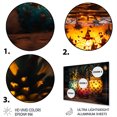 thumbnail image 3 of Designart "Island Oasis Cocktails Vibrant Delight" Cocktails Metal Wall Art, Orange Metal Wall Decor, Traditional Metal Art Decor For Living Room - 20x12 Inch, 3 of 6