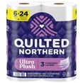 thumbnail image 1 of Papel higiénico acolchado Northern Ultra Plush, 6 Mega = 24, normal, 1 of 9