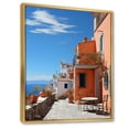 thumbnail image 2 of Designart "Tones Fontanas Italy Terracotta wall art II" Cityscapes Floater Framed Canvas Art Print, 2 of 7