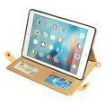 thumbnail image 5 of Allytech iPad Mini 5 Case 2019, iPad mini 4 /mini 3/ mini 2/ mini 1 Case, PU Leather Kickstand Smart Sleeves Auto Sleep Wake Detachable Shoulder Strap Cover with Cards Pocket & Hand Strap, Gold, 5 of 9