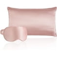 thumbnail image 2 of 100% Grade 6A Mulberry Silk Natural Silk Pillowcase with Eye Mask, 2 of 5