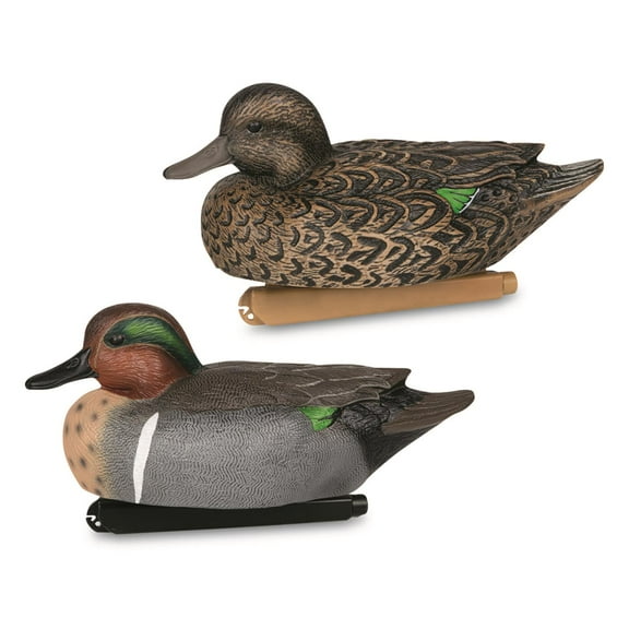 Zink Hunter Series Green-Winged Teal Duck Decoys, 6 pack
