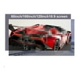 thumbnail image 1 of 60 100 84 120 130 Inch Projector Screen High Brightness Reflective Fabric Cloth Projection Screen For Home Theater ,Sharper and Brighter, 1 of 6