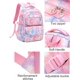 thumbnail image 4 of La mochila de la escuela de la diversión fija la mochila de las impresiones de las estrellas 3pcs para los estudiantes de la escuela primaria de las muchachas de los adolescentes, 4 of 5