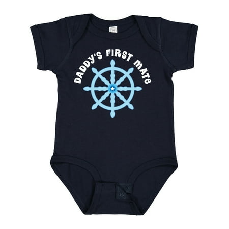 

Inktastic Daddy s First Mate Sailing Nautical Gift Baby Boy Bodysuit