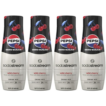 SodaStream Pepsi Wild Cherry Zero Drink Mix 14.9 fl oz/ 4pk