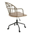 thumbnail image 5 of LumiSource Black Metal, Antique Copper, White Washed Wood Riley Adjustable Office Chair, 5 of 6