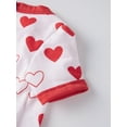 thumbnail image 5 of Valentines Day Matching Family Pajamas Set Love Heart Pattern Family Matching Outfits, 5 of 9