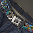 thumbnail image 2 of Buckle-Down Belt, Seatbelt Buckle Belt, Tattoo Johnny Flower Fairy, Youth 22 to 32 Inches, 2 of 9