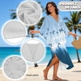 thumbnail image 7 of DISNIMO Butterfly Print Kaftan Dress for Women V Neck Cover Ups Caftan Dresses Plus Size Batwing Sleeve Swimsuit Coverups Women's Long Cover Up for Bathing Suit, 7 of 7