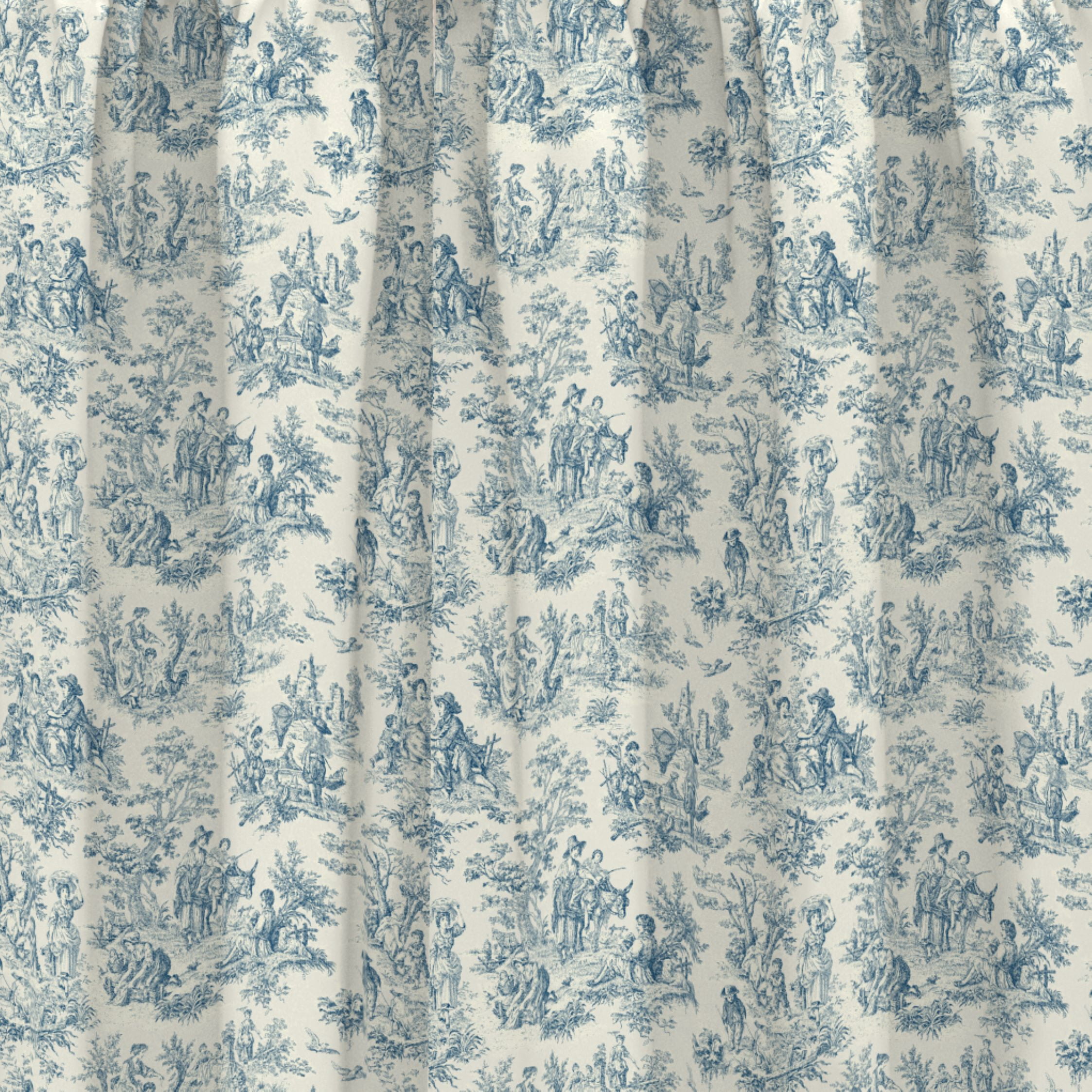 Waverly Charmed Life Wave Valance, 52"x18", Cornflower