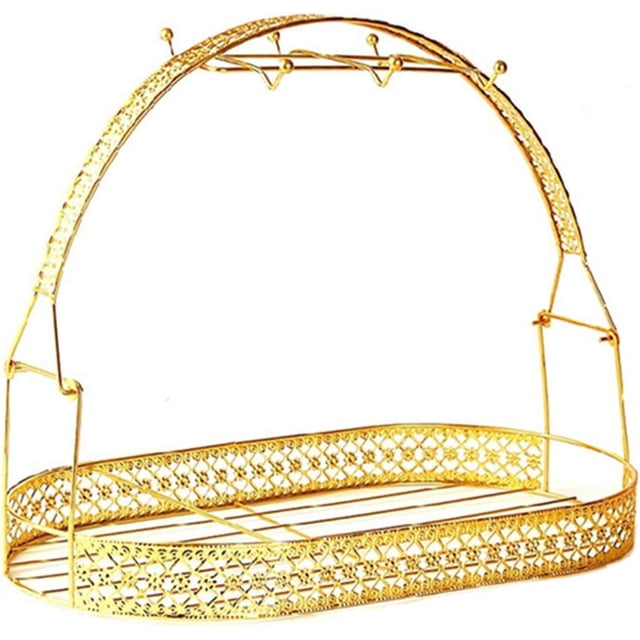 Soporte para tazas, soporte para tazas de café, organizador de platos, escurridor de tazas de hierro forjado, estante de secado para mostrador, mesa, cocina, restaurante, oficina (plata A)