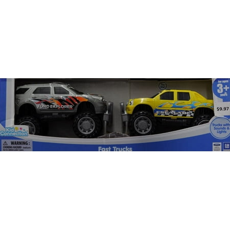 Kid Connection Fast Trax Trucks, Set of 2