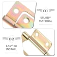 thumbnail image 4 of 10Pcs Iron Hinges for Home Decor Modern Rectangular Small Door Hinges, 4 of 8