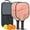 Black-4, variant on Pickleball Paddles Set Of 2, Fiberglass Surface, Liquid & Marble Print, 4 Balls & Bag