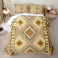 thumbnail image 2 of jejeloiu Rustic Tribal Twin Quilt Set,Vintage Print Twin Coverlet Set For Boys,Beige Yellow,2-Piece, 2 of 7