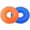 Blue+Orange, variant on Durable Dog Puppy Chew Toys Teething Ring Thorn Circle Ring, Pet Interactive Squeaky Training Playing Toy Dog Cat Toy