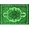 thumbnail image 1 of Ahgly Company Indoor Rectangle Oriental Green Industrial Area Rugs, 2' x 3', 1 of 4