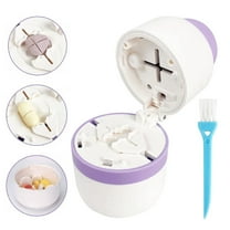 Pill Cutter - Pill Splitter with Stainless Steel Blade for Cutting Small Pills or Large Pills in Half or Quarter, Adjustable Card Slot Blade Safety Lock Suitable for Cuting Vitamins, Tablets