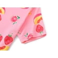 thumbnail image 4 of Topgal Rib Knit Pajama for Little Girls Toddler Snug Fit Pink Fruit Sleepwear Pjs Set Size 8, 4 of 7