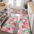 thumbnail image 2 of Pioneer Flower Floral Print Pattern Kitchen Rugs Sets Of 3,Kitchen Runner Rugs Non Skid Washable,Decorative Kitchen Floor Mats for Kitchen,Sink,Laundry,17"x30"+ 17"x47" + 17"x59", 2 of 6