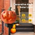 thumbnail image 3 of 2 Pcs Halloween Solar Pumpkin Stake Lights Outdoor Halloween Pumpkin Pathway Lights Decorations Waterproof Pumpkin Stake Lamps for Garden Balcony Yard Lawn Pathway Home Party Decoration, 3 of 9